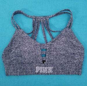 Pink vs strappy gray ultimate unlined bral…